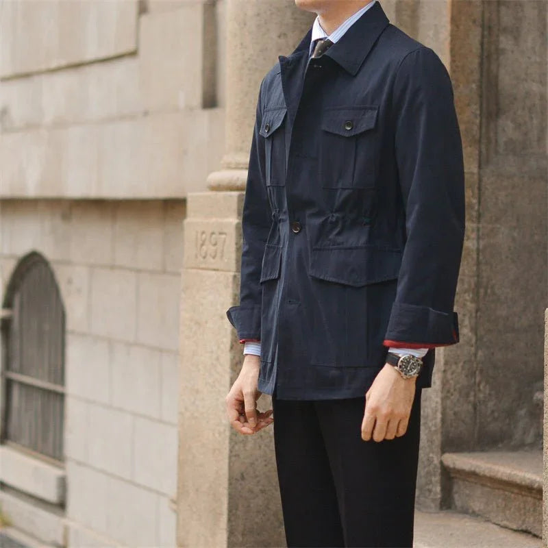 Londra Pamuk Karışımı Safari Ceket - Martin Milano