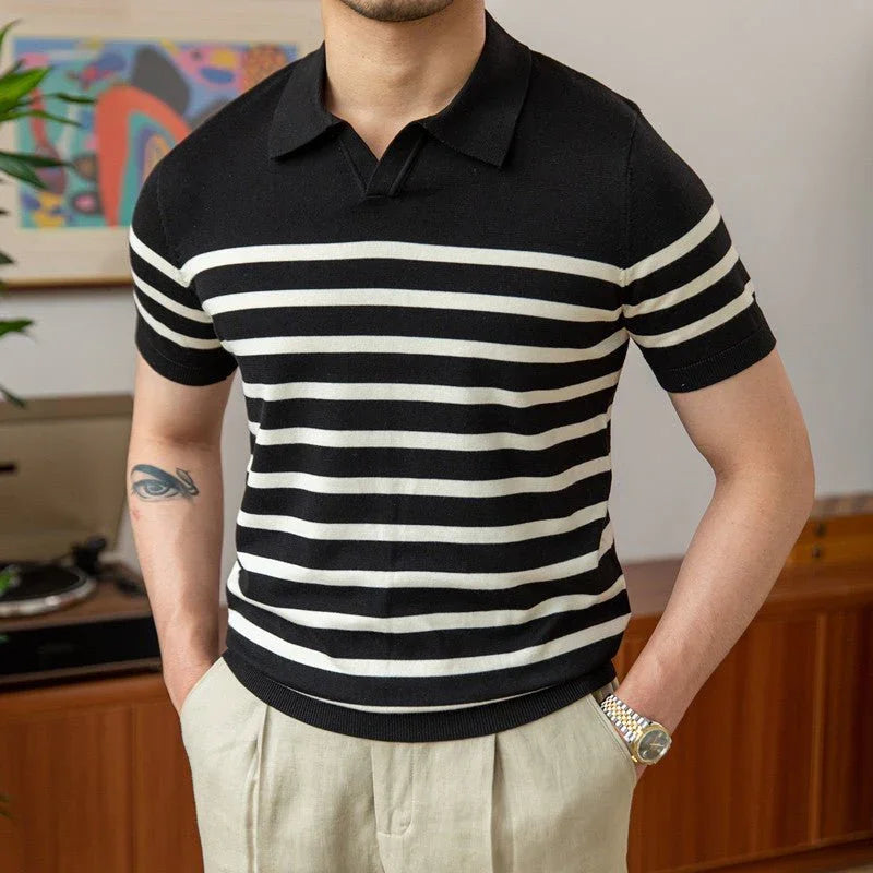 Marina Çizgili Örgü Polo - Martin Milano