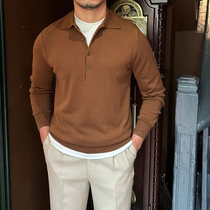 Maurizio Uzun Kollu Örgü Yakalı Polo - Martin Milano