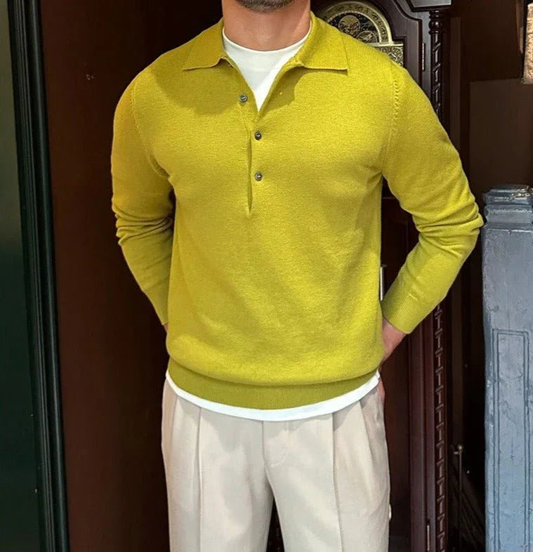 Maurizio Uzun Kollu Örgü Yakalı Polo - Martin Milano