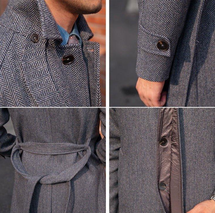 Milano Herringbone Yün Kaban - Martin Milano