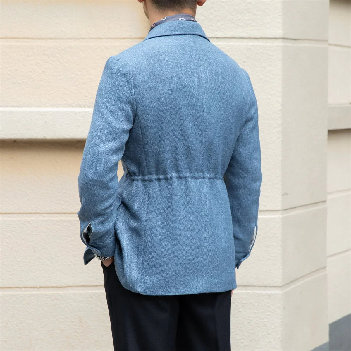 Milano Takım Yaka Keten Ceket - Martin Milano