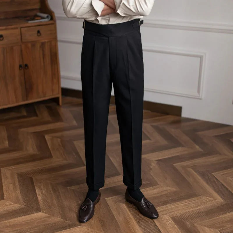 Napolitan Yüksek Bel İtalyan Pantolonu - Martin Milano