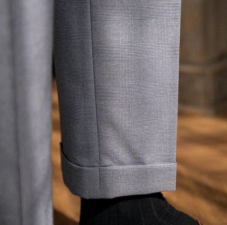 Oxford Ekose Düz Kesim Pantolon - Martin Milano