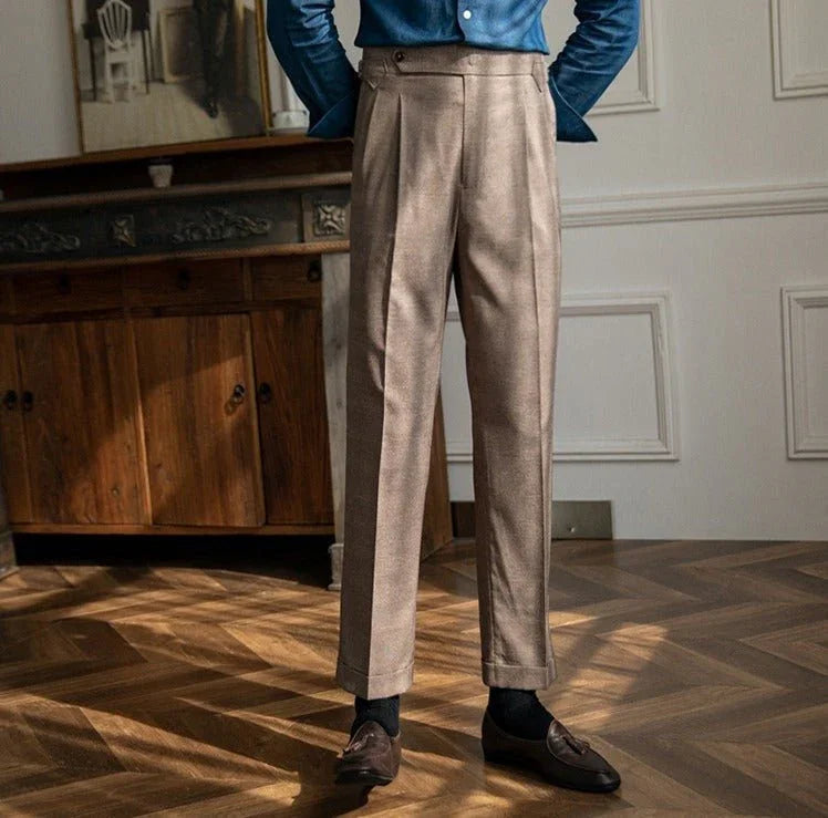 Oxford Ekose Düz Kesim Pantolon - Martin Milano