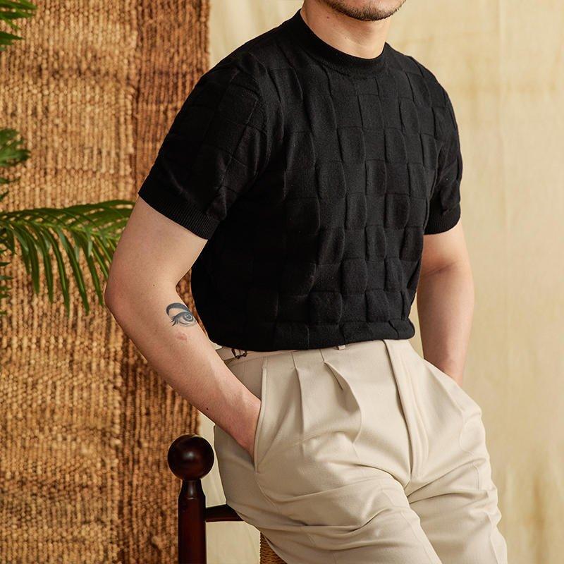 Pamuk 3D Örgü Tişört - Martin Milano