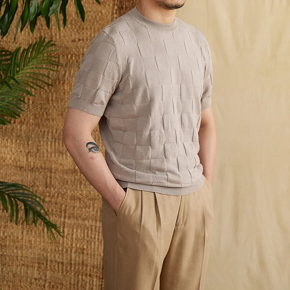 Pamuk 3D Örgü Tişört - Martin Milano