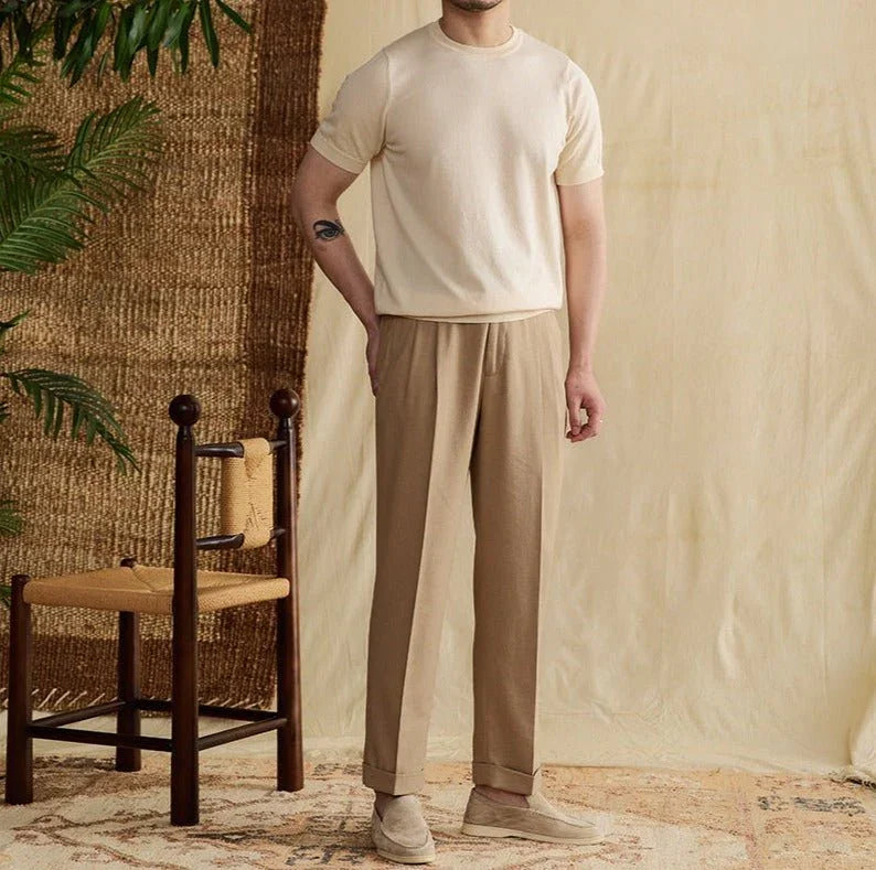 Pamuk Örme Triko Tişört - Martin Milano