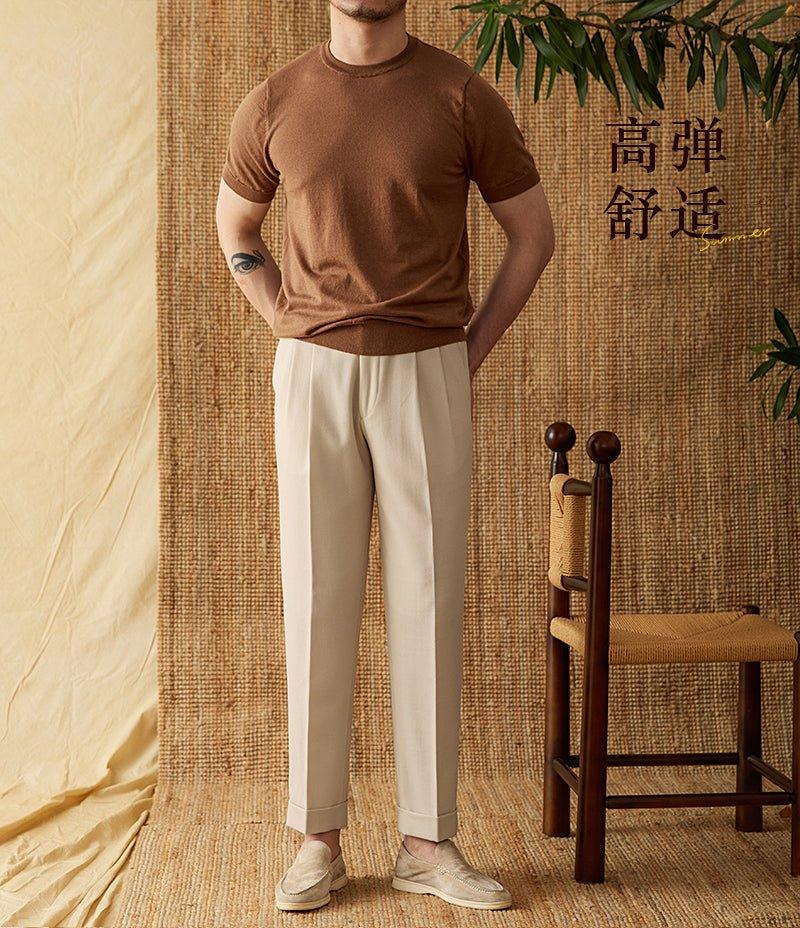 Pamuk Örme Triko Tişört - Martin Milano