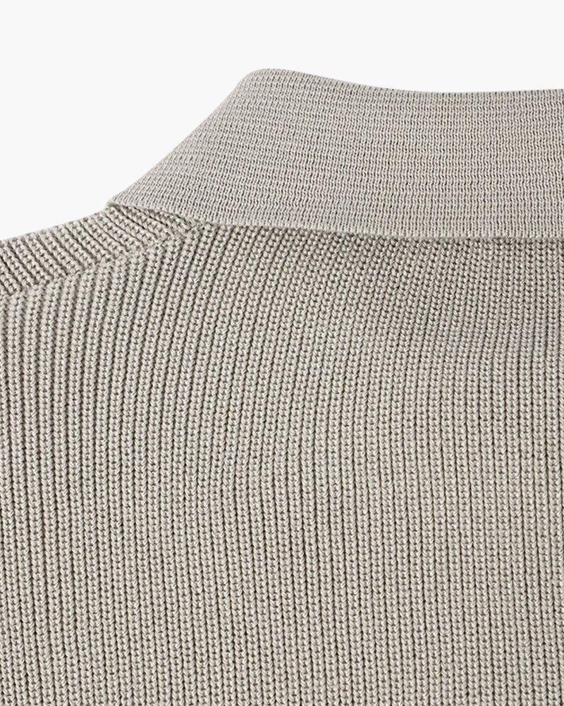 Pamuk Yarım Fermuarlı Polo Kazak - Martin Milano