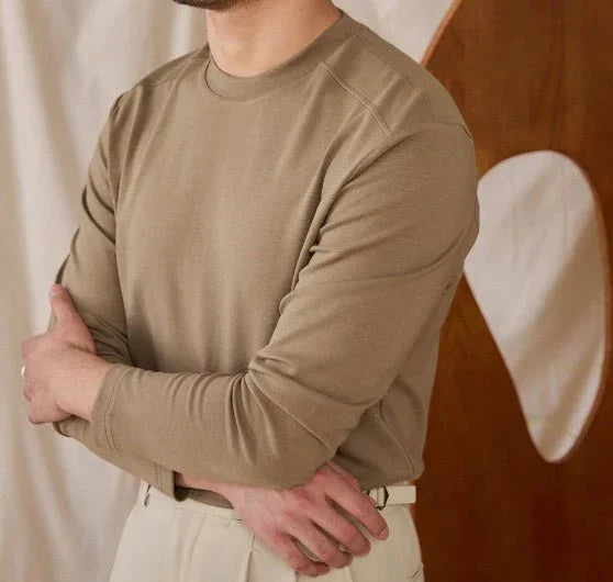 Pamuk Yumuşak Dokunuşlu Uzun Kollu Tişört - Martin Milano