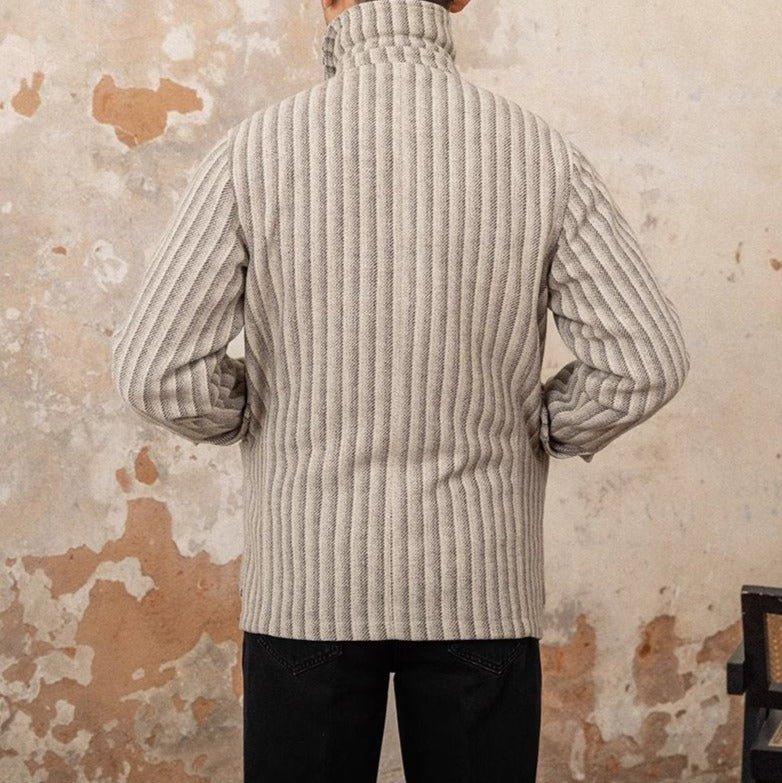 Parma Herringbone Çizgili Yün Ceket - Martin Milano