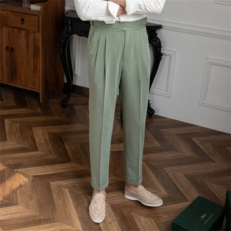 Portovenre Gurkha Düğmeli Pileli Pantolon - Martin Milano