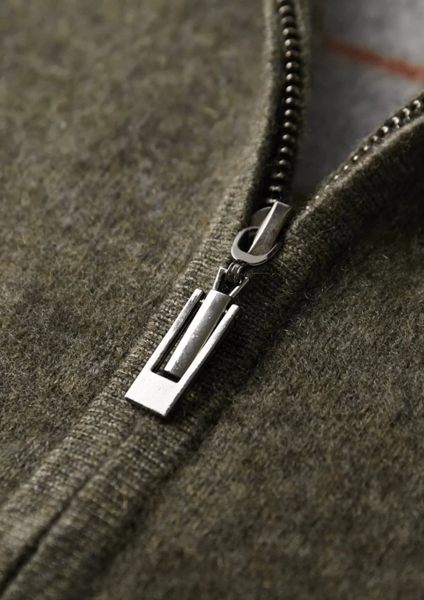 Premium Kaşmir İki Renkli Fermuarlı Kazak - Martin Milano