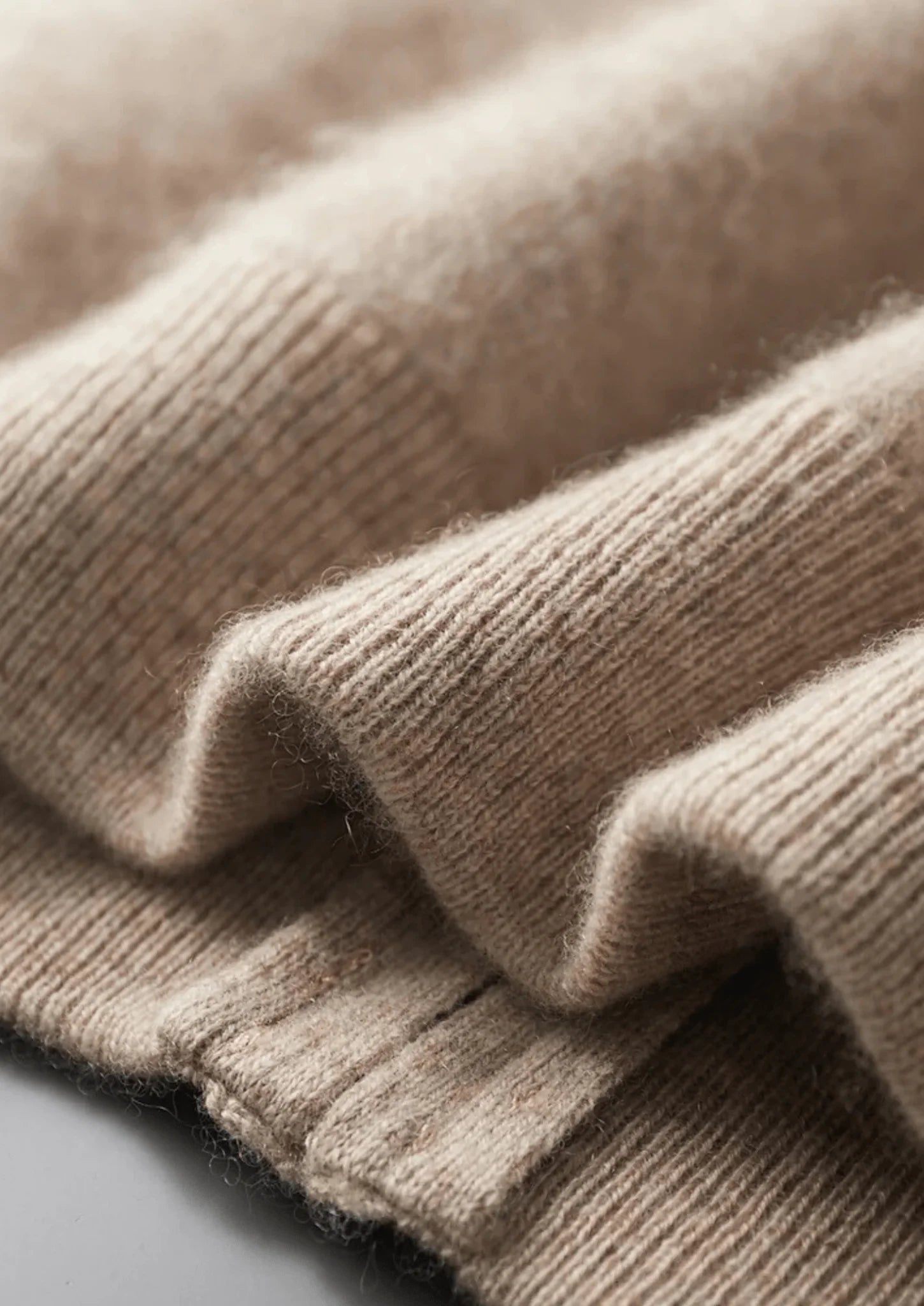 Premium Kaşmir İki Renkli Fermuarlı Kazak - Martin Milano