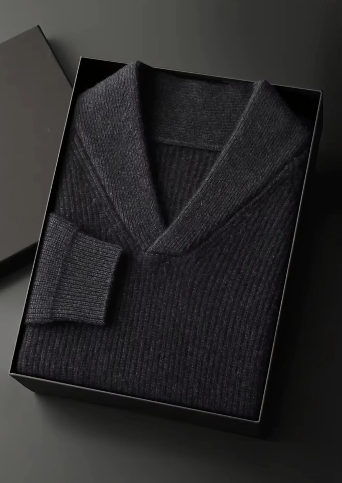 Premium Kaşmir Ribana V Yaka Kazak - Martin Milano