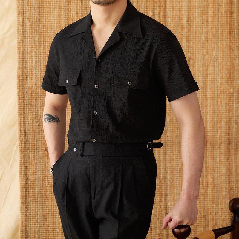 Riviera Pamuklu Kısa Kollu Gömlek - Martin Milano