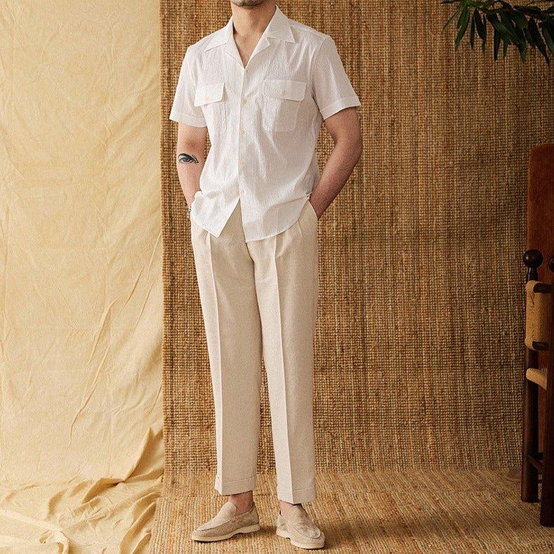 Riviera Pamuklu Kısa Kollu Gömlek - Martin Milano