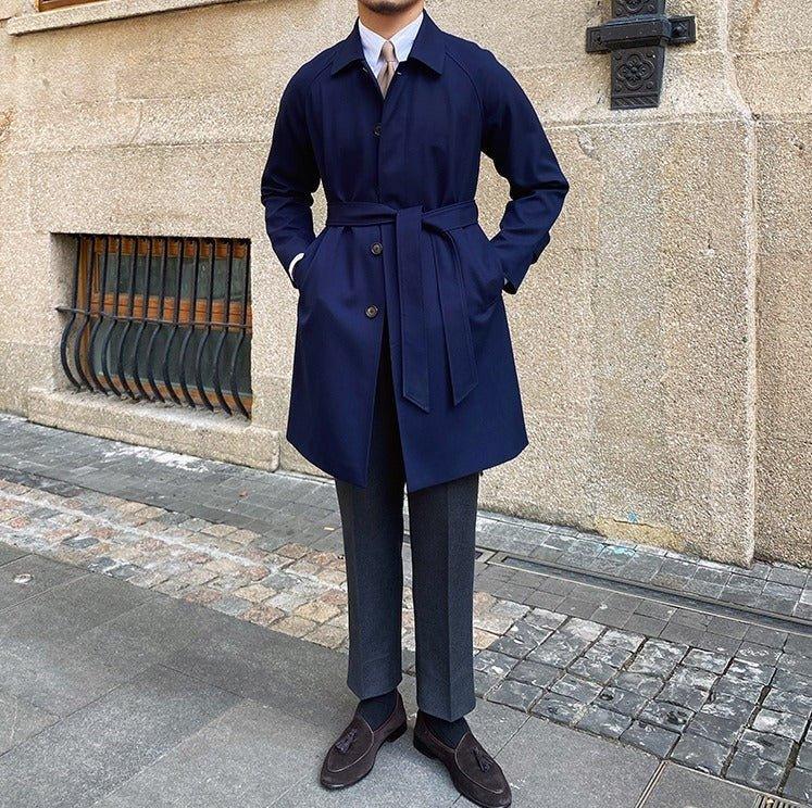 Roma Kemerli Yün Karışımı Trençkot - Martin Milano