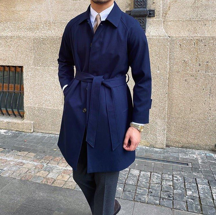 Roma Kemerli Yün Karışımı Trençkot - Martin Milano