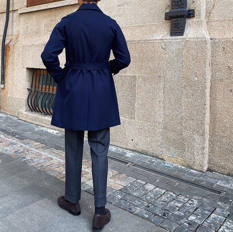 Roma Kemerli Yün Karışımı Trençkot - Martin Milano