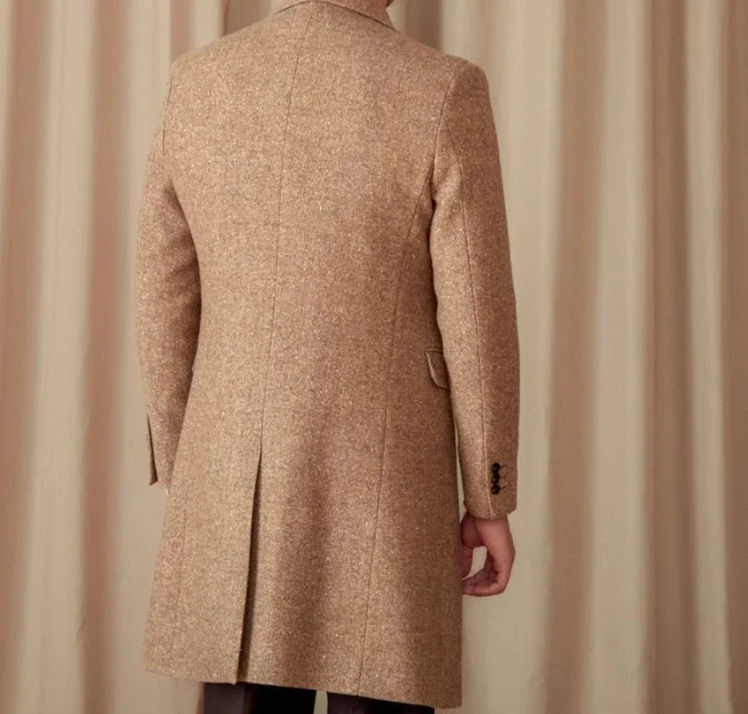 Roma Yün İpek Çift Düğmeli Palto - Martin Milano