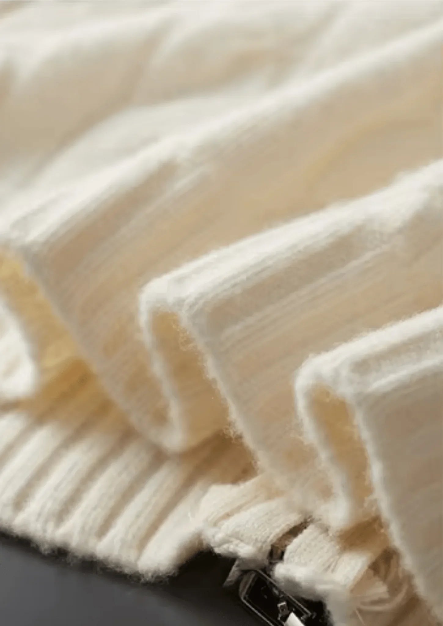 Saf Ekstra İnce Merino Yünü Çift Fermuarlı Hırka - Martin Milano