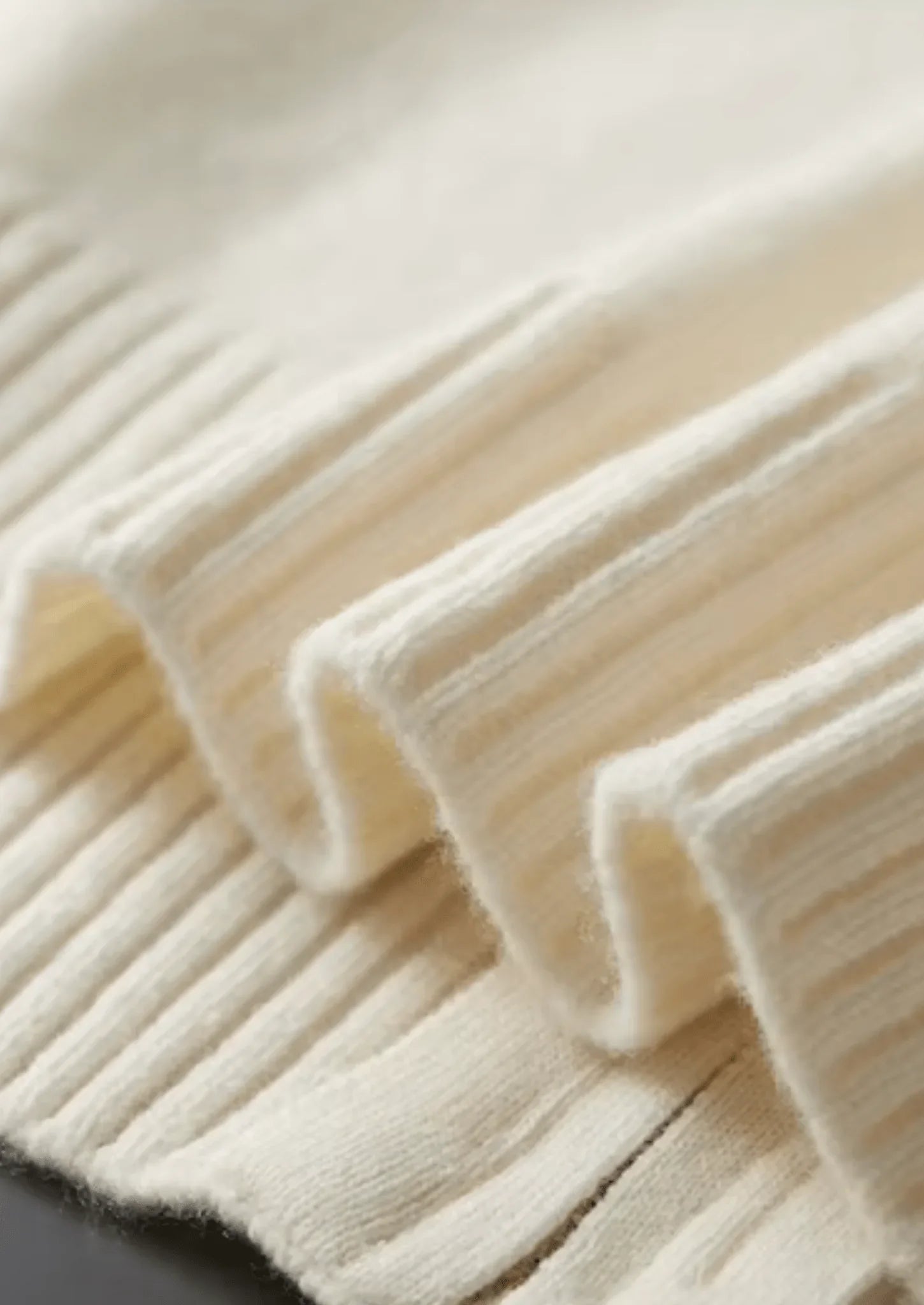 Saf Ekstra İnce Merino Yünü Çift Tonlu Fermuarlı Hırka - Martin Milano