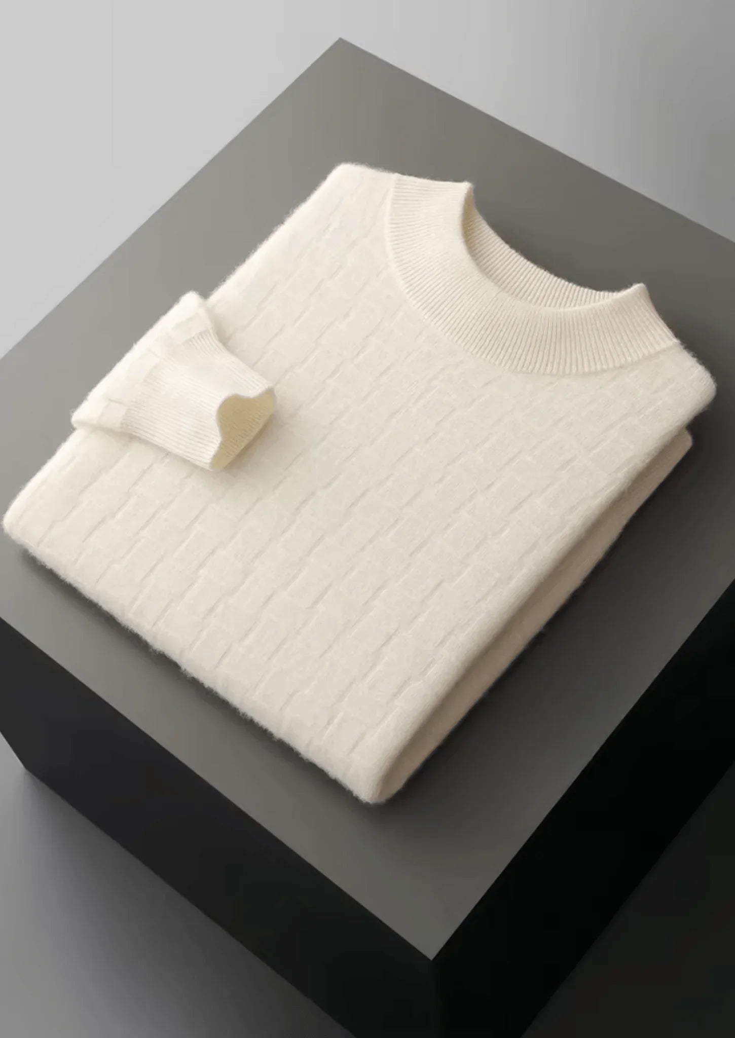 Saf Ekstra İnce Merino Yünü Dokulu Polo Yaka - Martin Milano