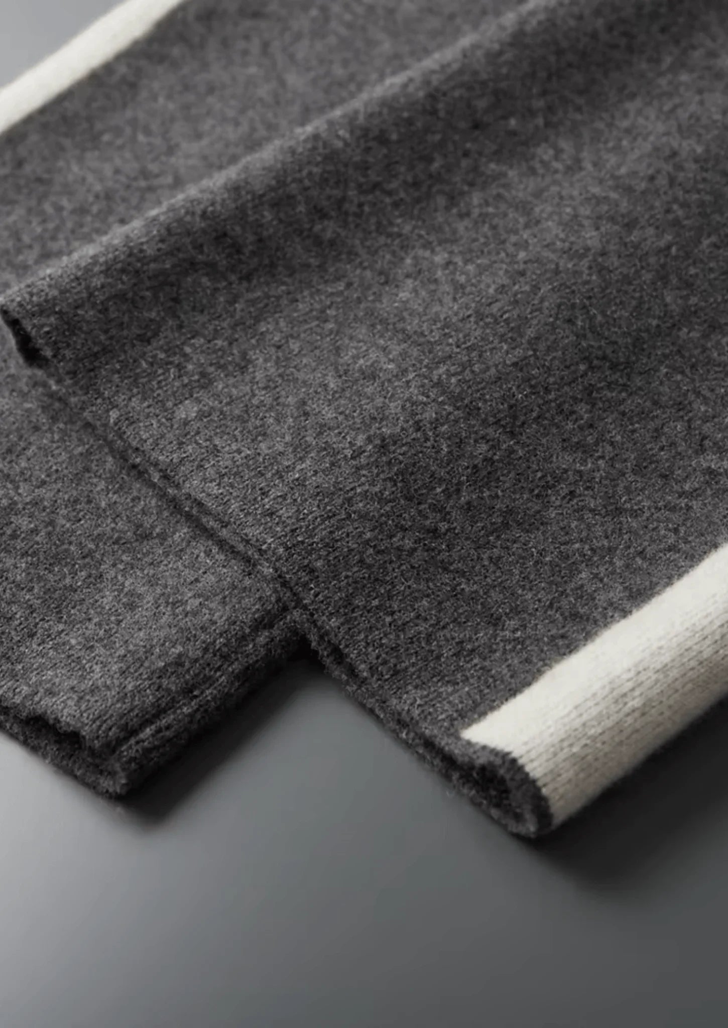 Saf Ekstra İnce Merino Yünü Oversize Pantolon - Martin Milano