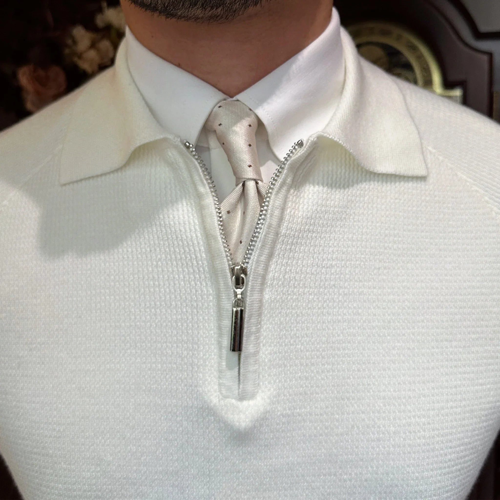 Salve Ribanalı Yarım Fermuarlı Triko Kazak - Martin Milano