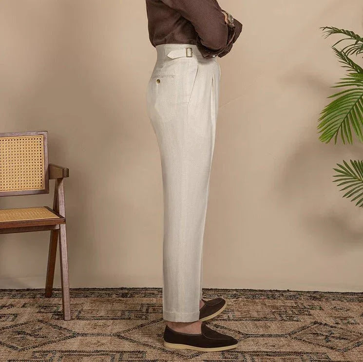 Sınırlı Üretim Gurkha Katlamalı Pantolon - Martin Milano