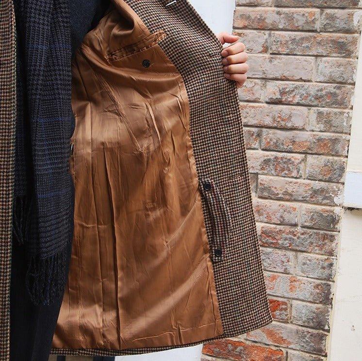 Soho Çiftliği Kemerli Yün Herringbone Trençkot - Martin Milano