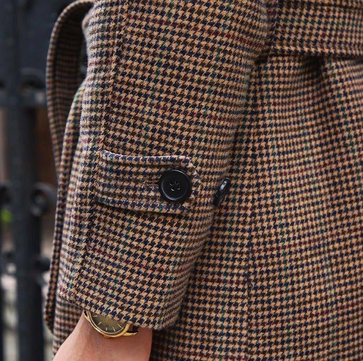 Soho Çiftliği Kemerli Yün Herringbone Trençkot - Martin Milano