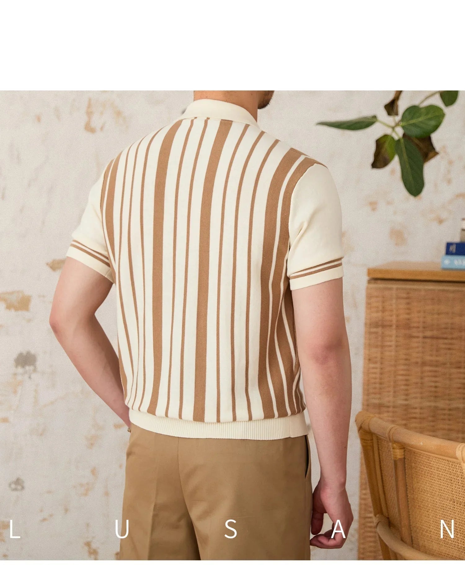 St. Julian Pamuklu Çizgili Hırka - Martin Milano