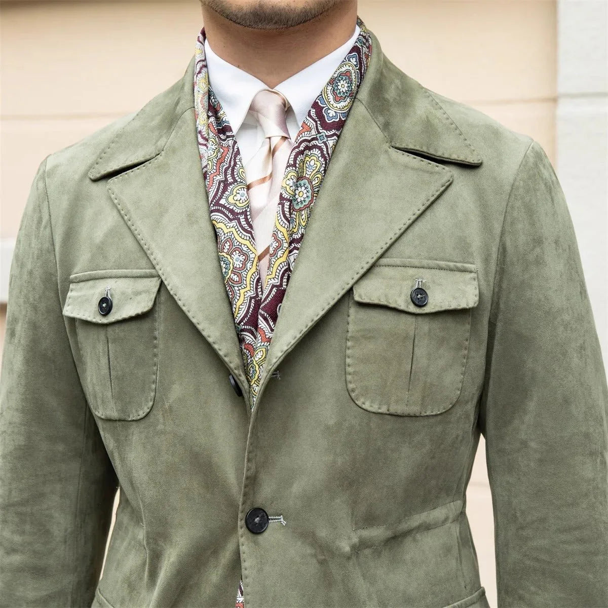 Süet Milano Takım Yaka Ceket - Martin Milano