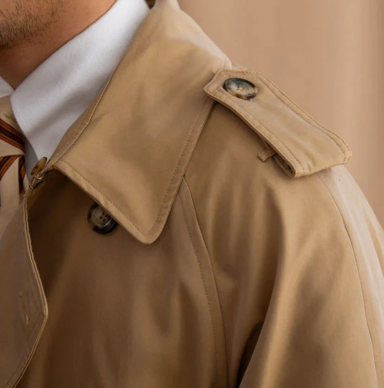 Tivoli Kemerli Çift Düğmeli Retro Trençkot - Martin Milano