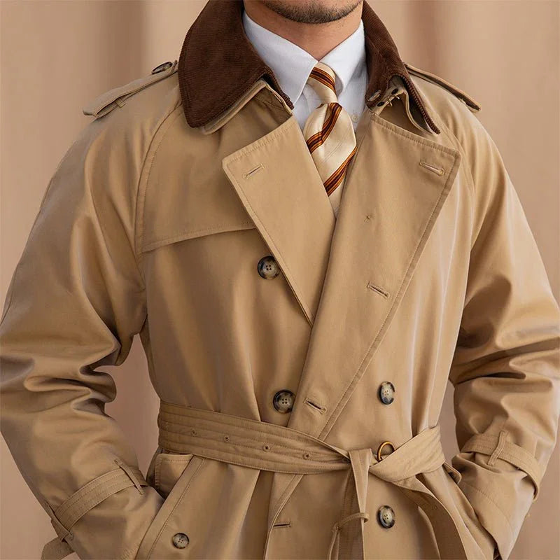 Tivoli Kemerli Çift Düğmeli Retro Trençkot - Martin Milano