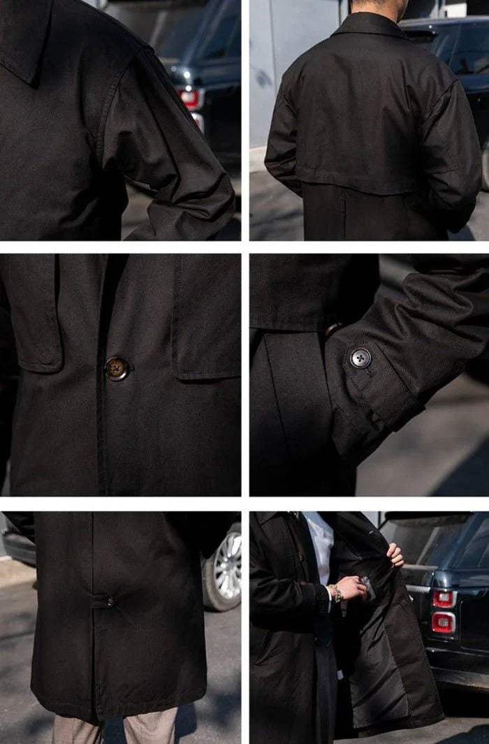 Vintage Bourbon Pamuklu Trençkot - Martin Milano