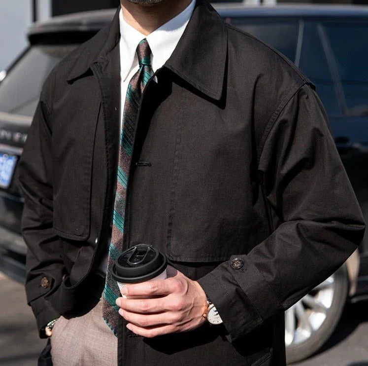 Vintage Bourbon Pamuklu Trençkot - Martin Milano