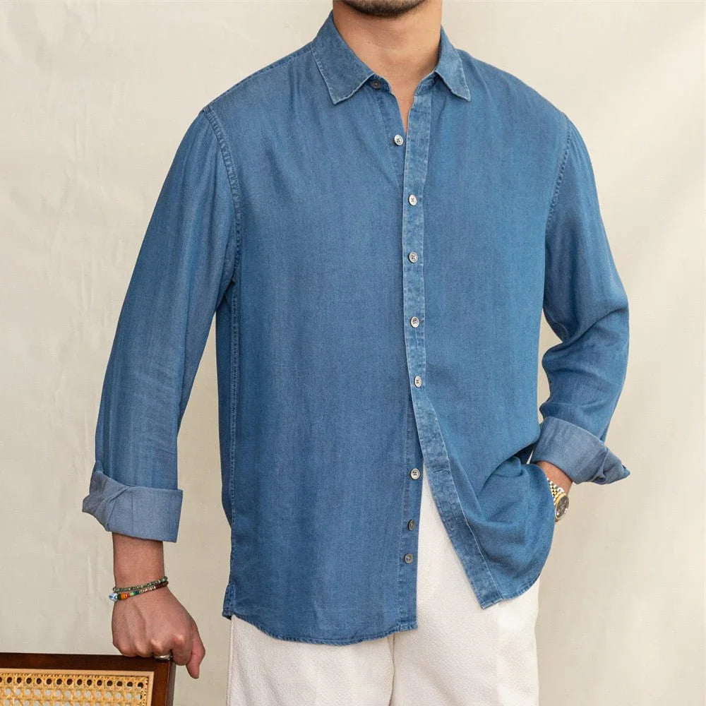 Yumuşak Dokunuşlu Denim Cannes Gömlek - Martin Milano